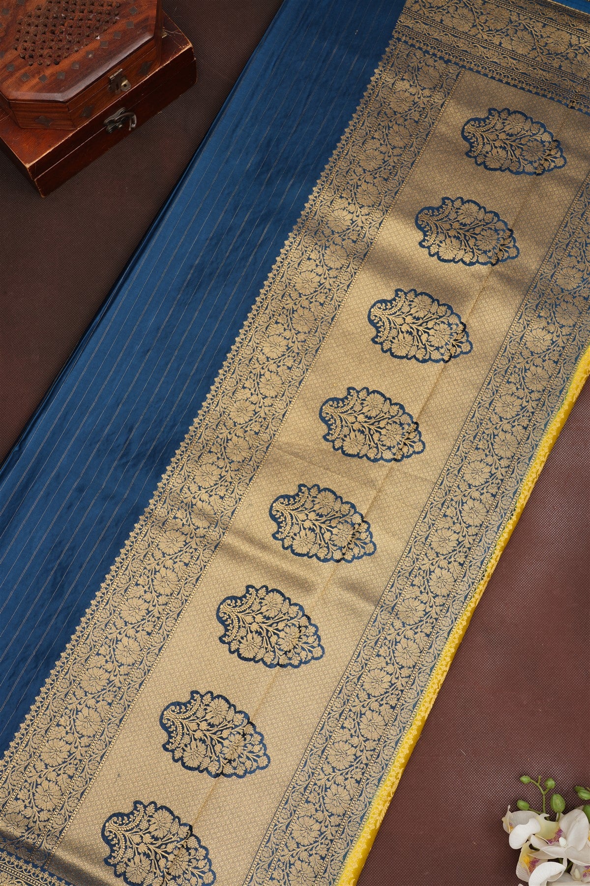 Banarasi Viscose Satin Lime Green Saree