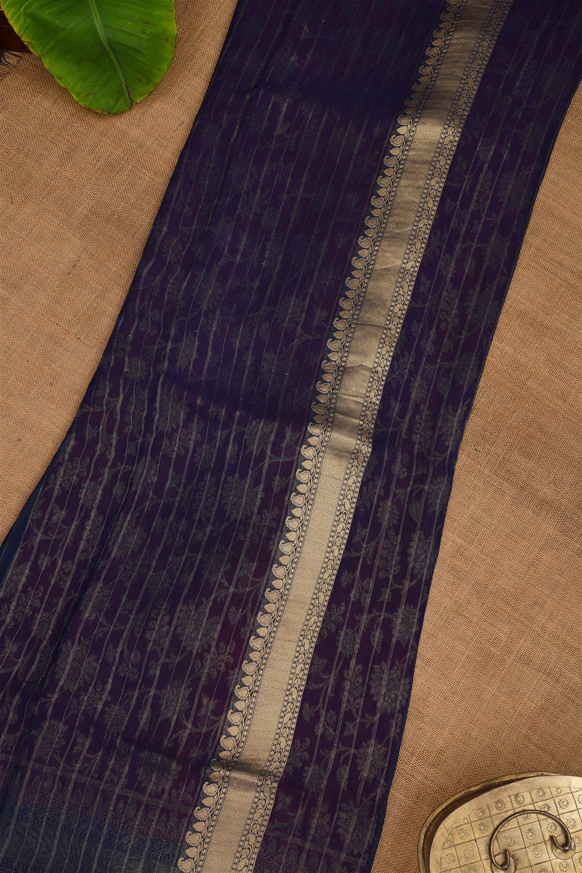 Banarasi Georgette Dark Pink Saree