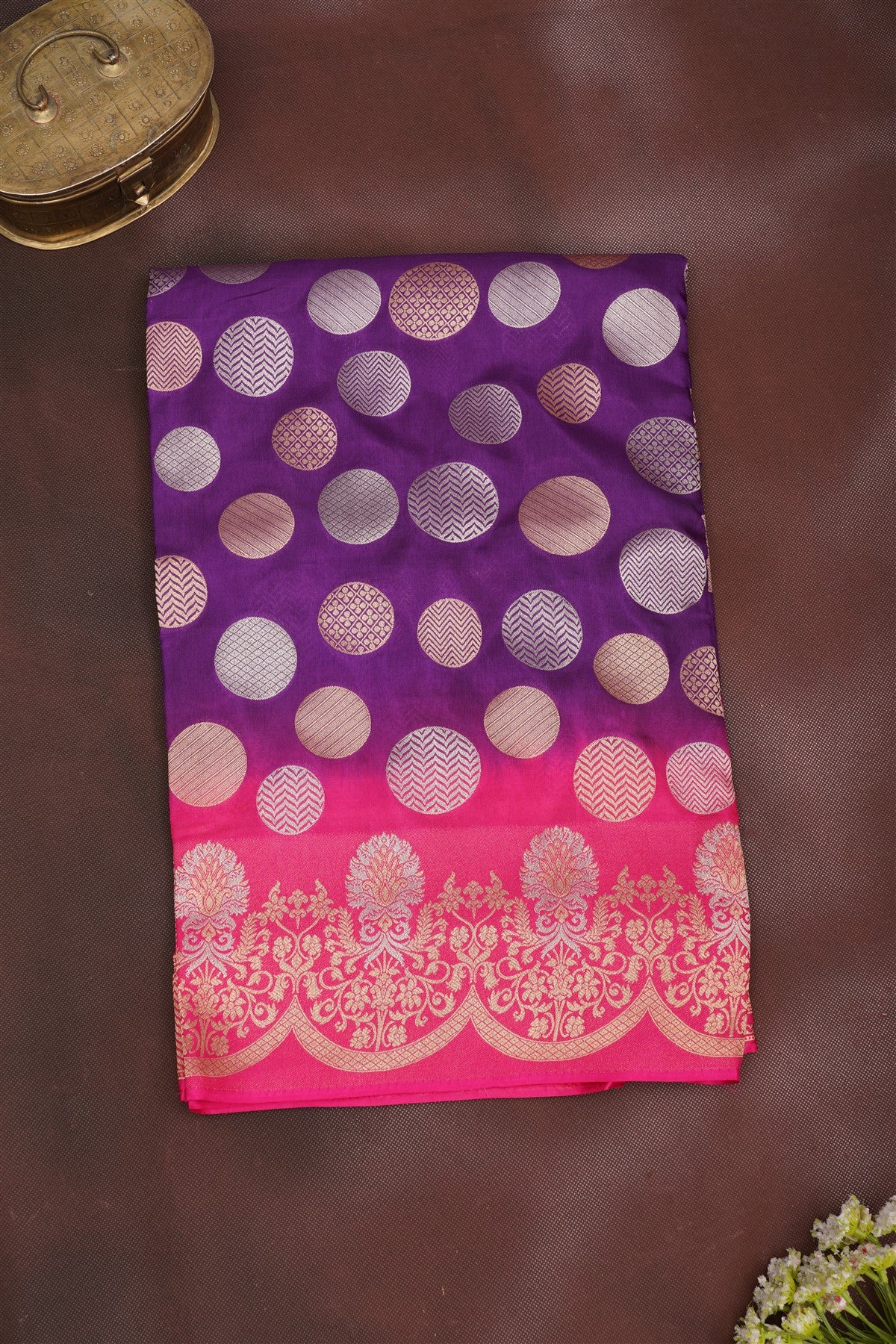 Banarasi Silk Violet Saree
