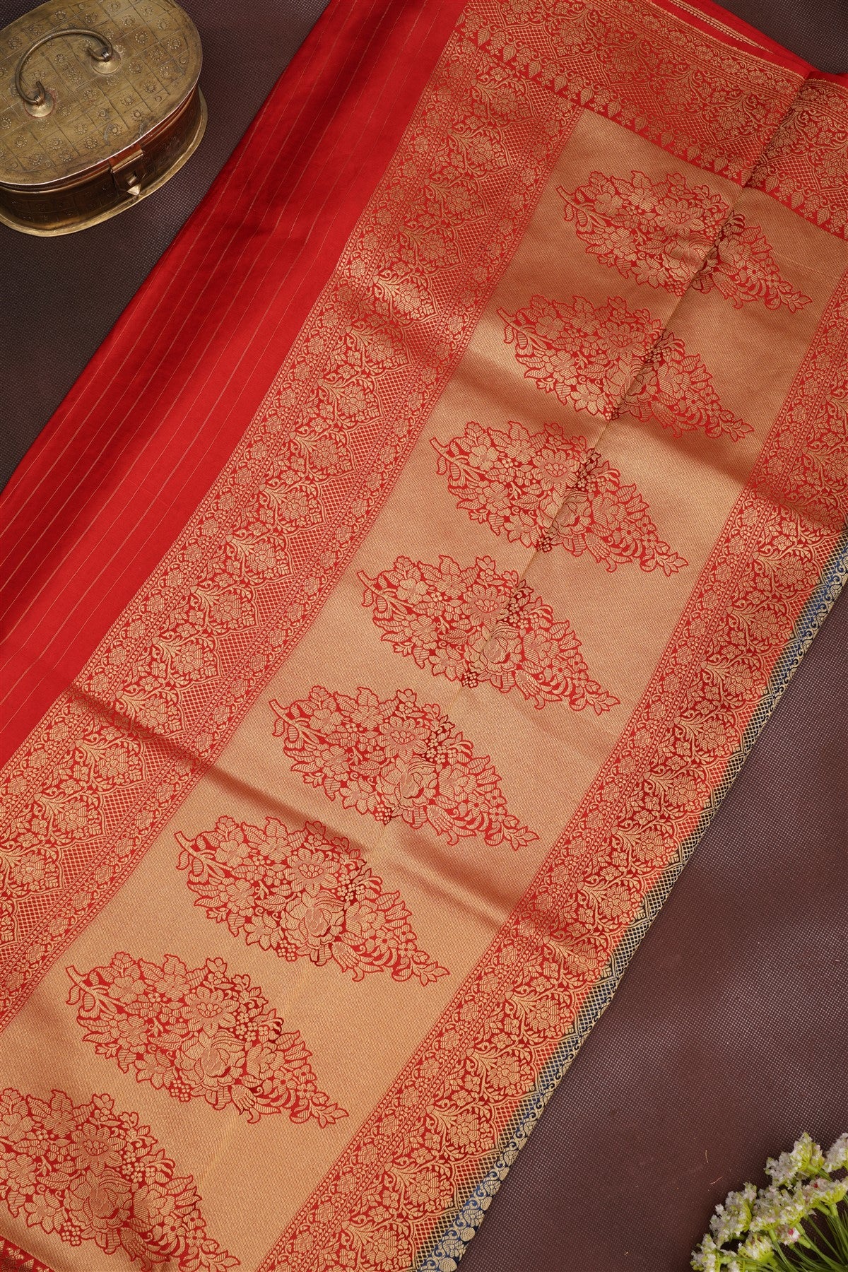 Banarasi Mashru Dark Blue Saree