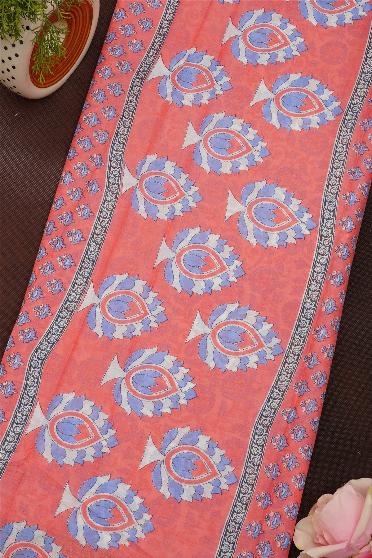 Fancy Cotton White Saree