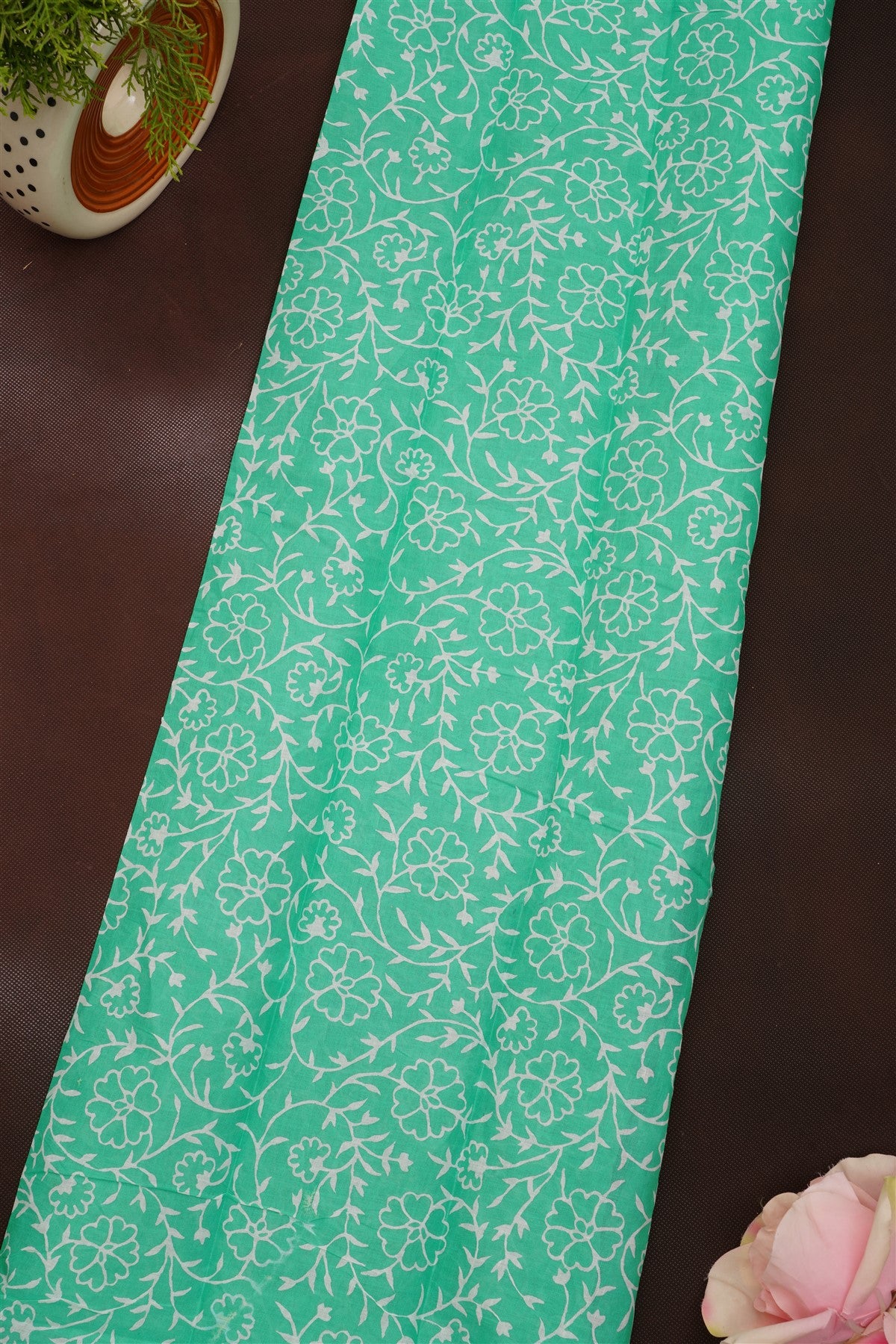 Fancy Cotton White Saree