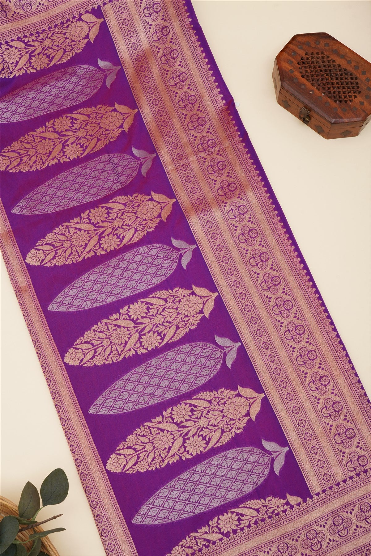 Banarasi Silk Purple Saree