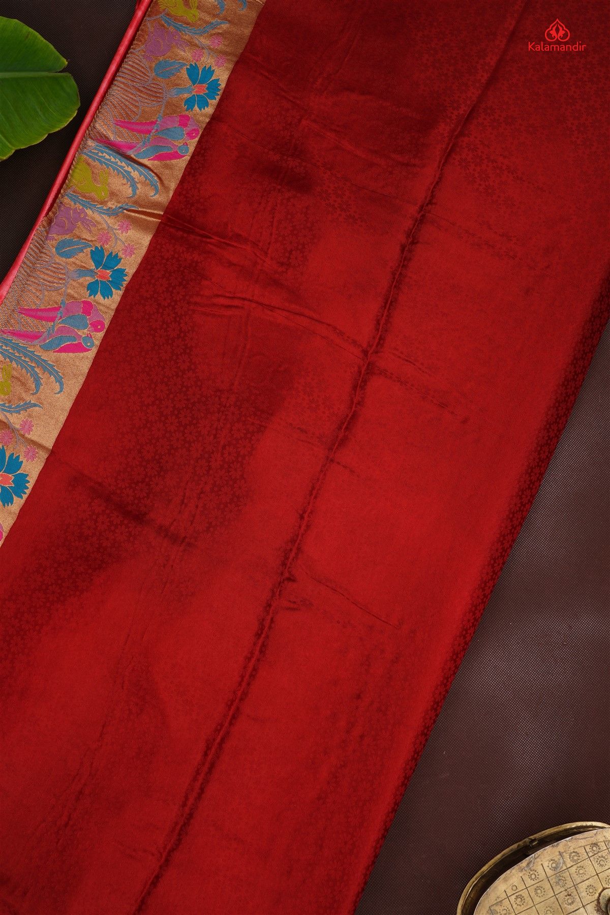 Banarasi  Mashra Red Saree