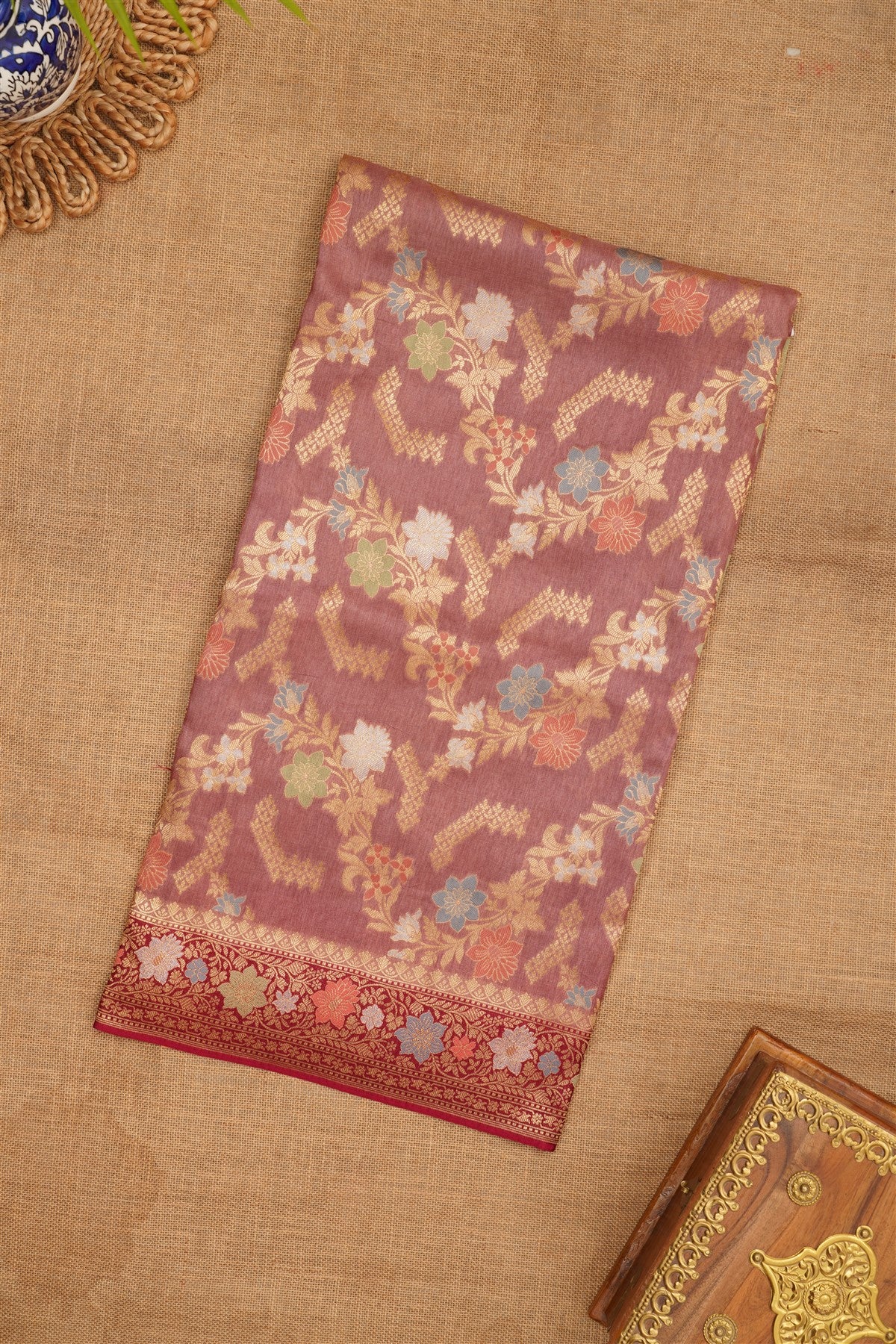 Banarasi Silk Light Purple Saree