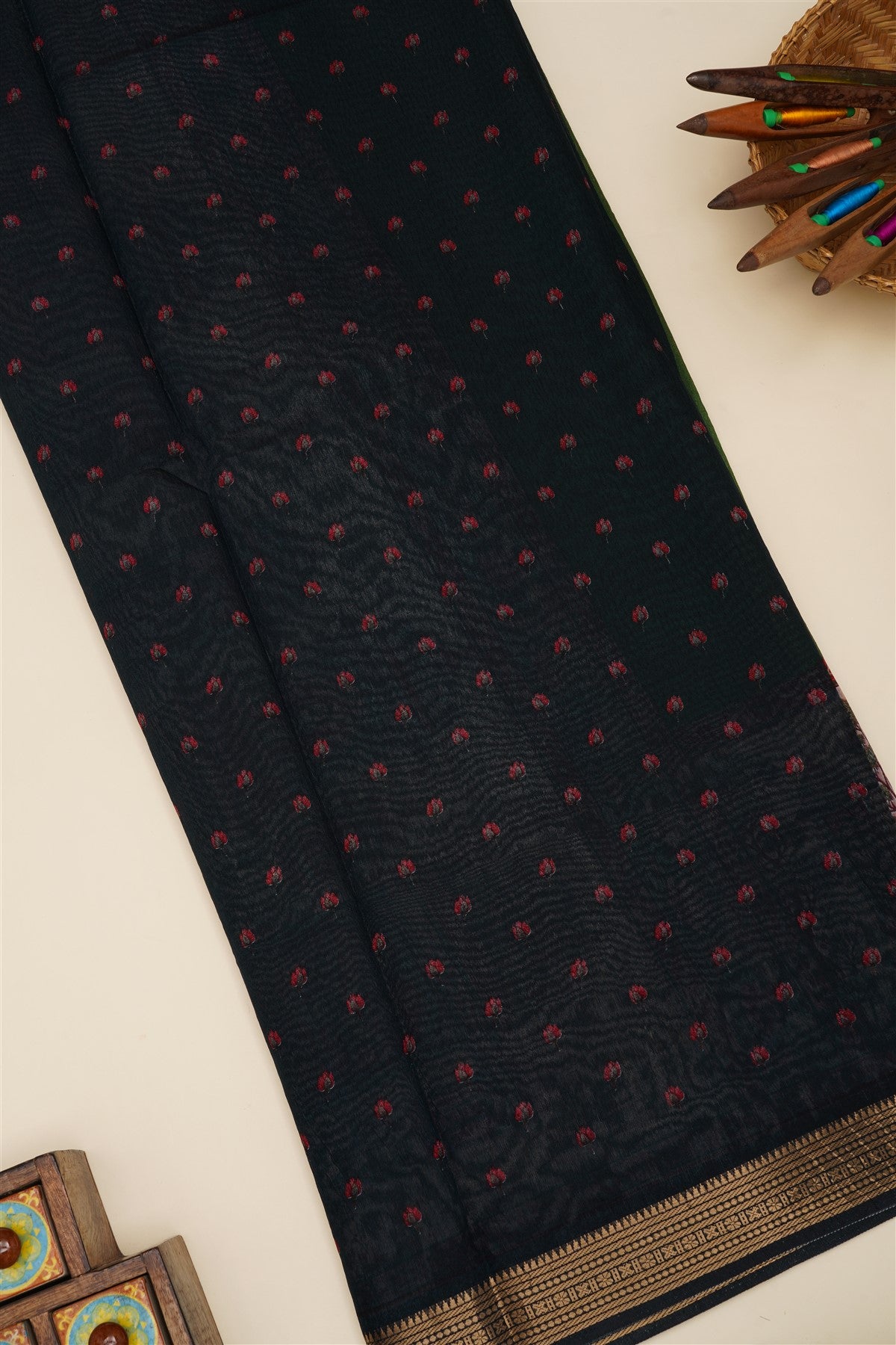 Fancy Silk Green Saree