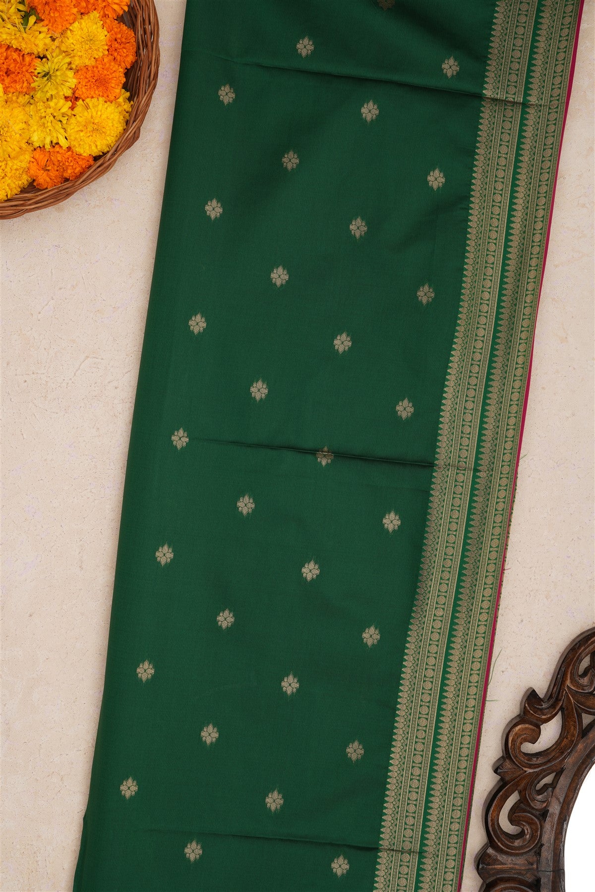 Fancy Silk Dark Pink Saree