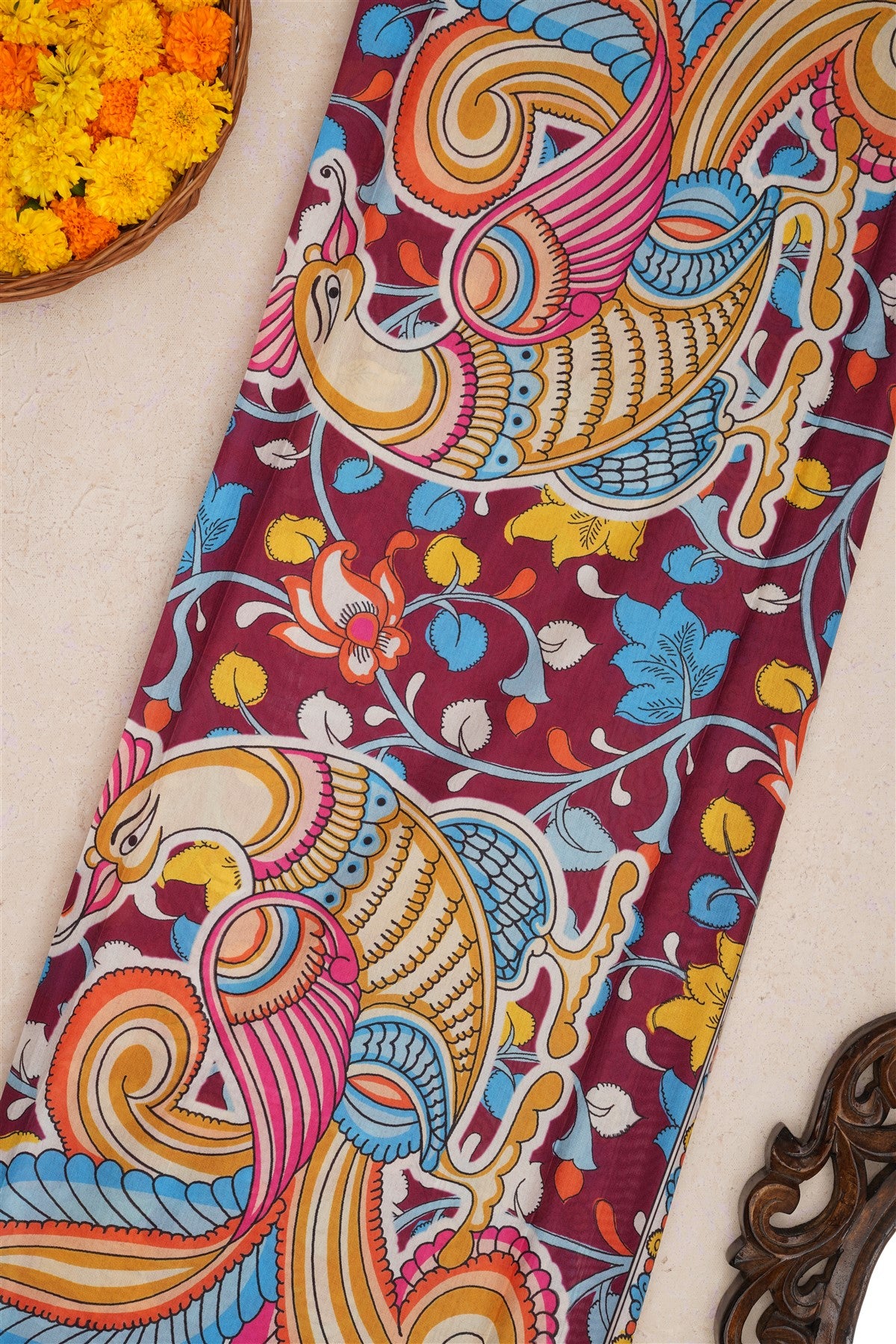 Fancy Silk Dark Purple Saree