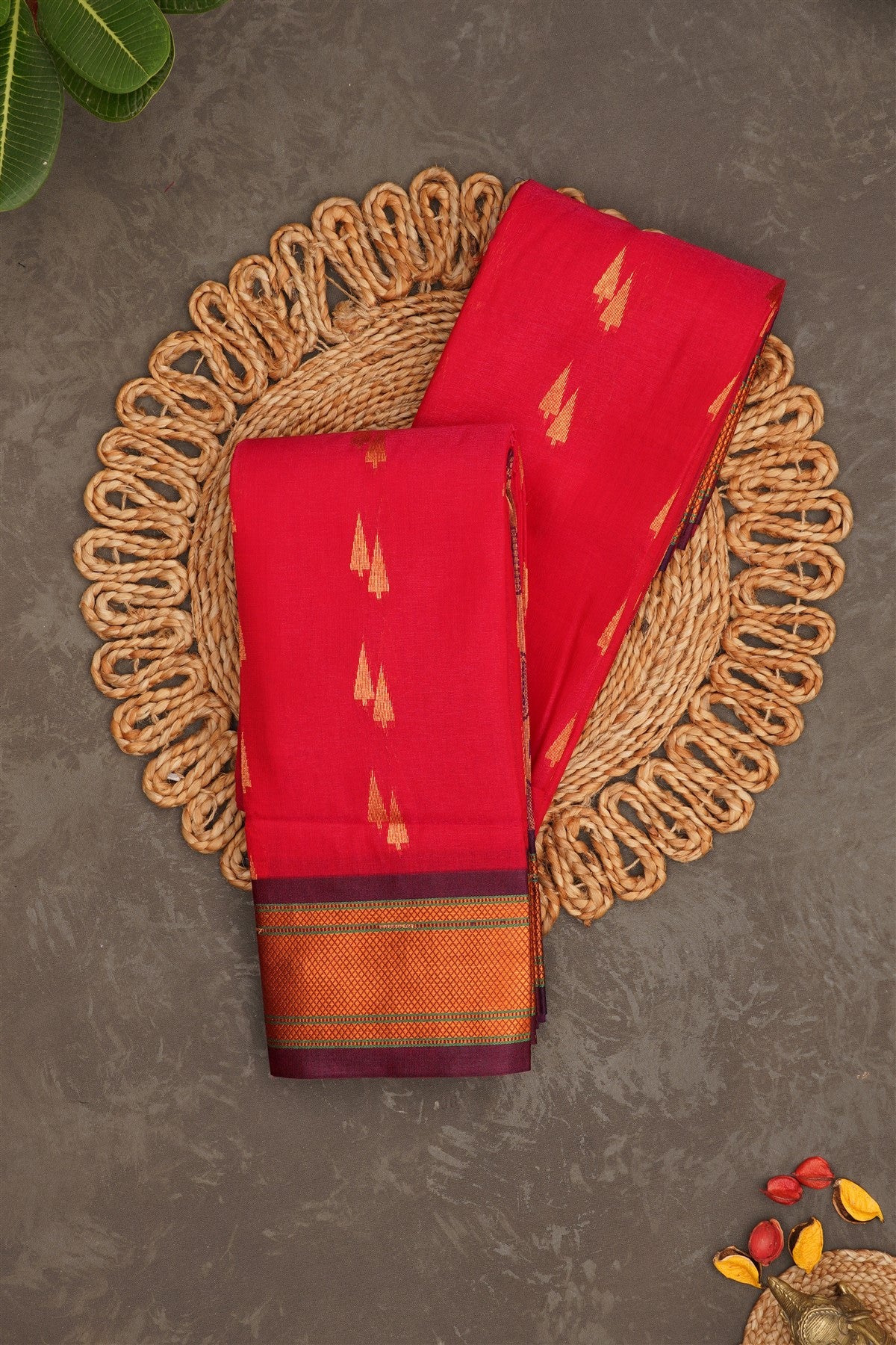 Narayanapet Silk Dark Pink Saree
