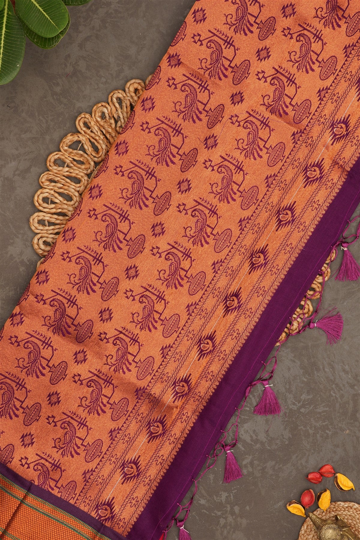 Narayanapet Silk Dark Pink Saree