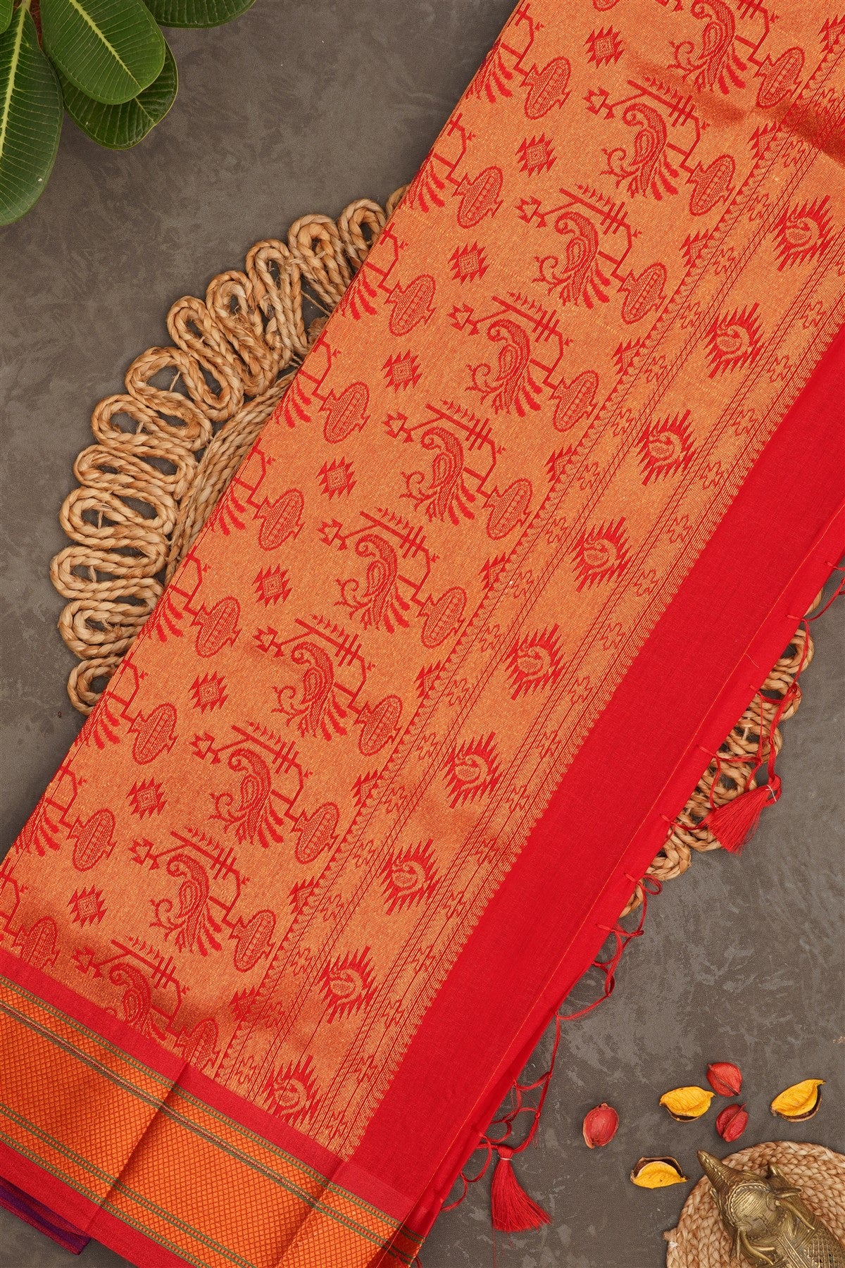 Narayanapet Silk Lime Green Saree