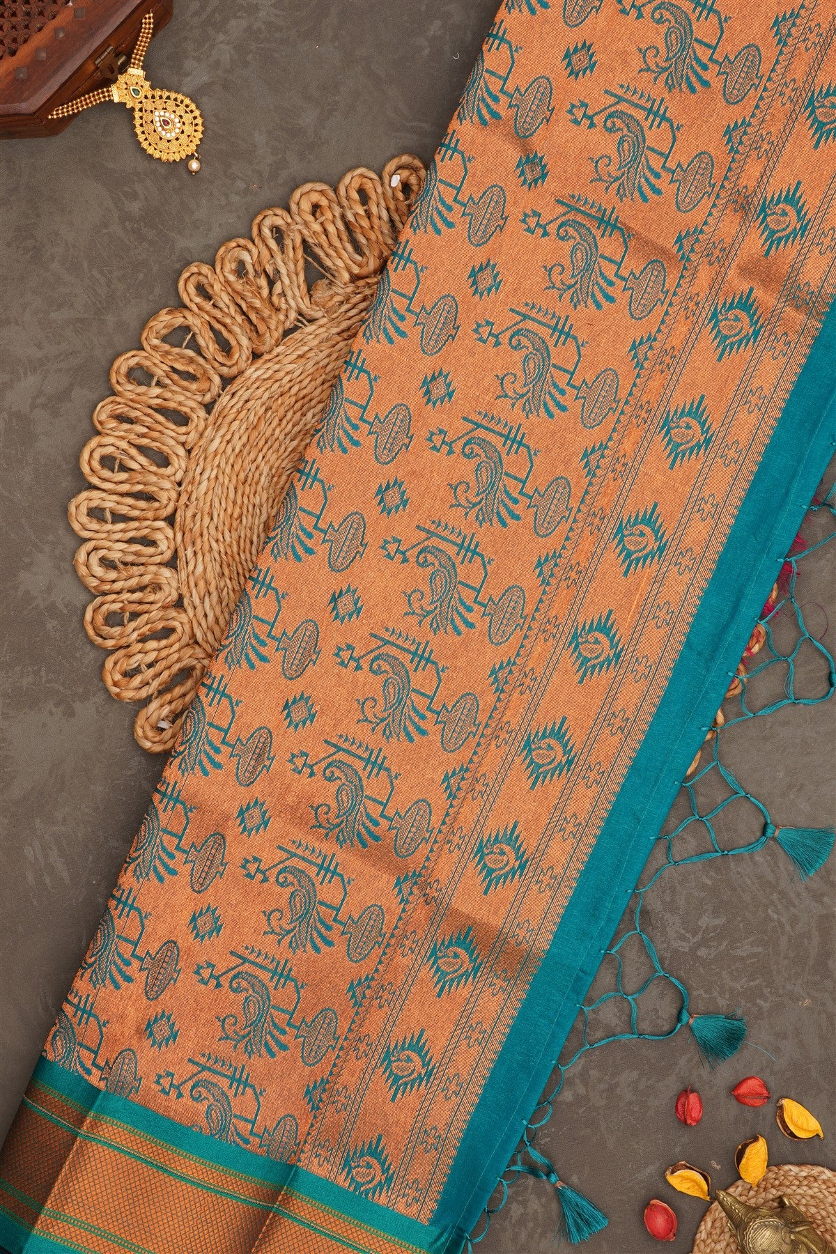 Narayanapet Silk Purple Saree