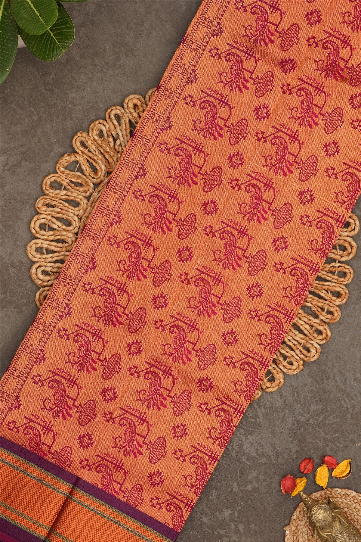Narayanapet Silk Teal Saree