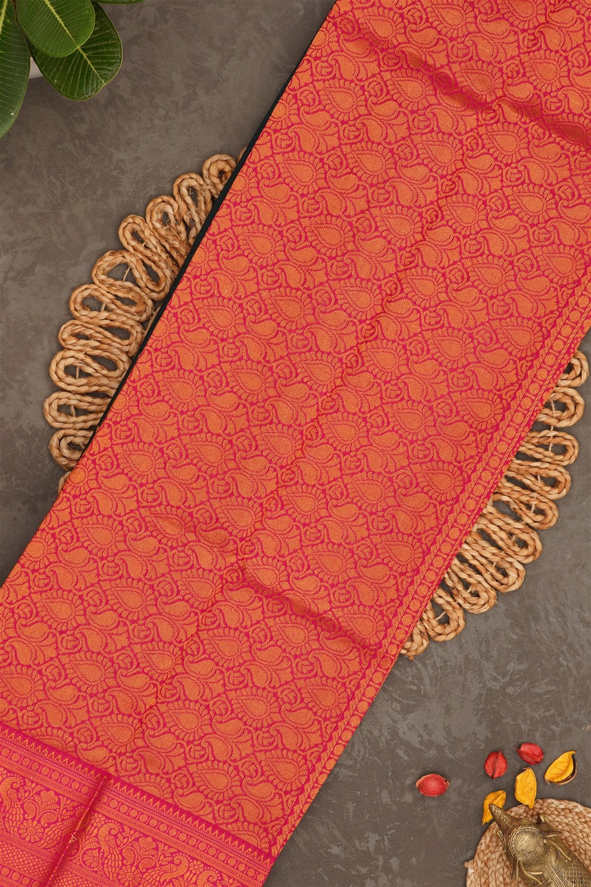 Narayanapet Silk Dark Green Saree