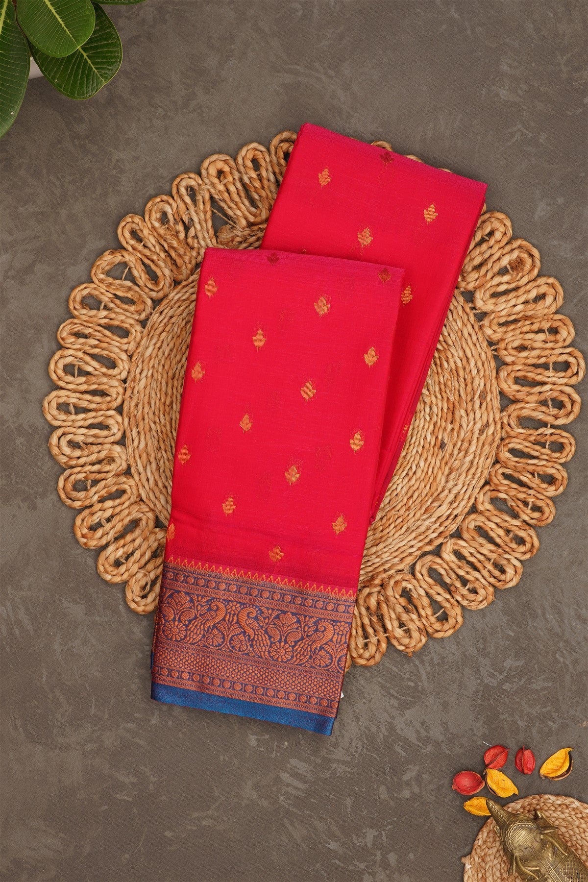 Narayanapet Silk Dark Pink Saree