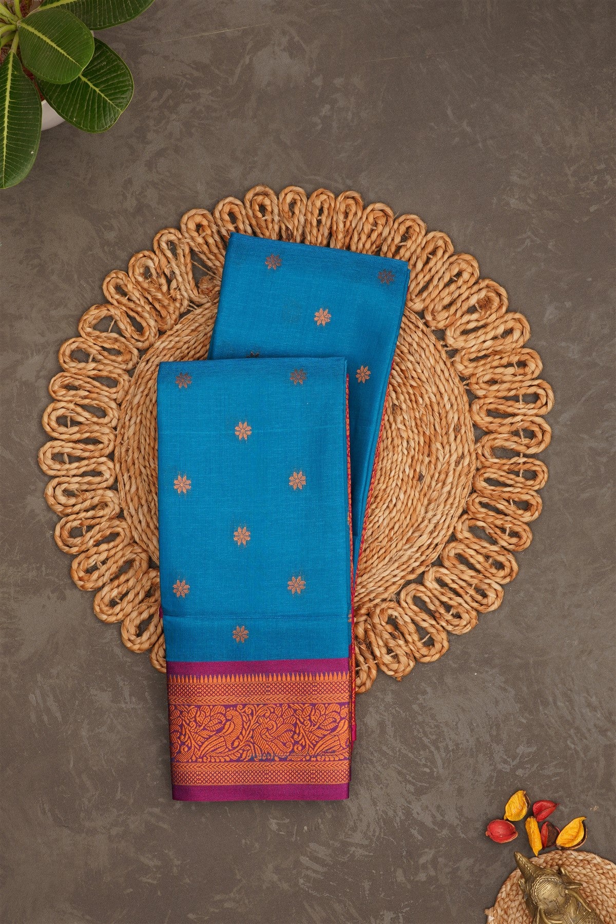 Narayanapet Silk Blue Saree