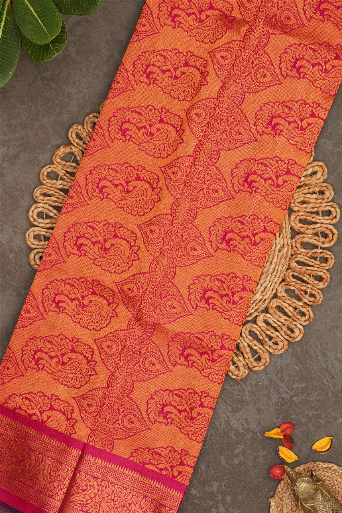 Narayanapet Silk Green Saree