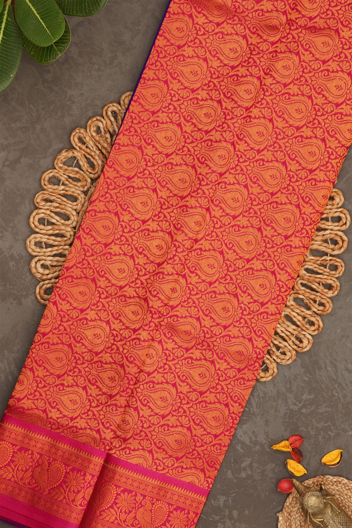 Narayanapet Silk Violet Saree