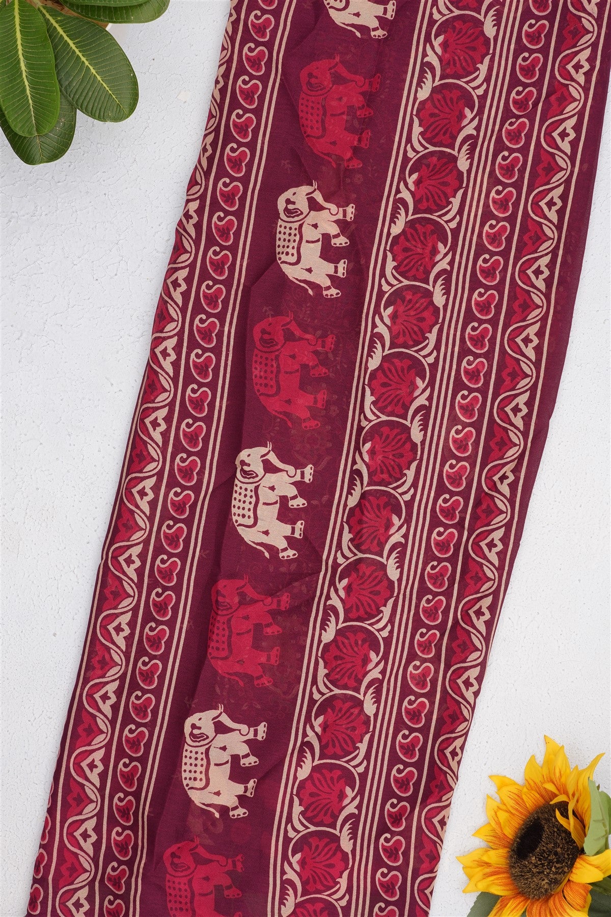 Fancy Georgette Purple Saree