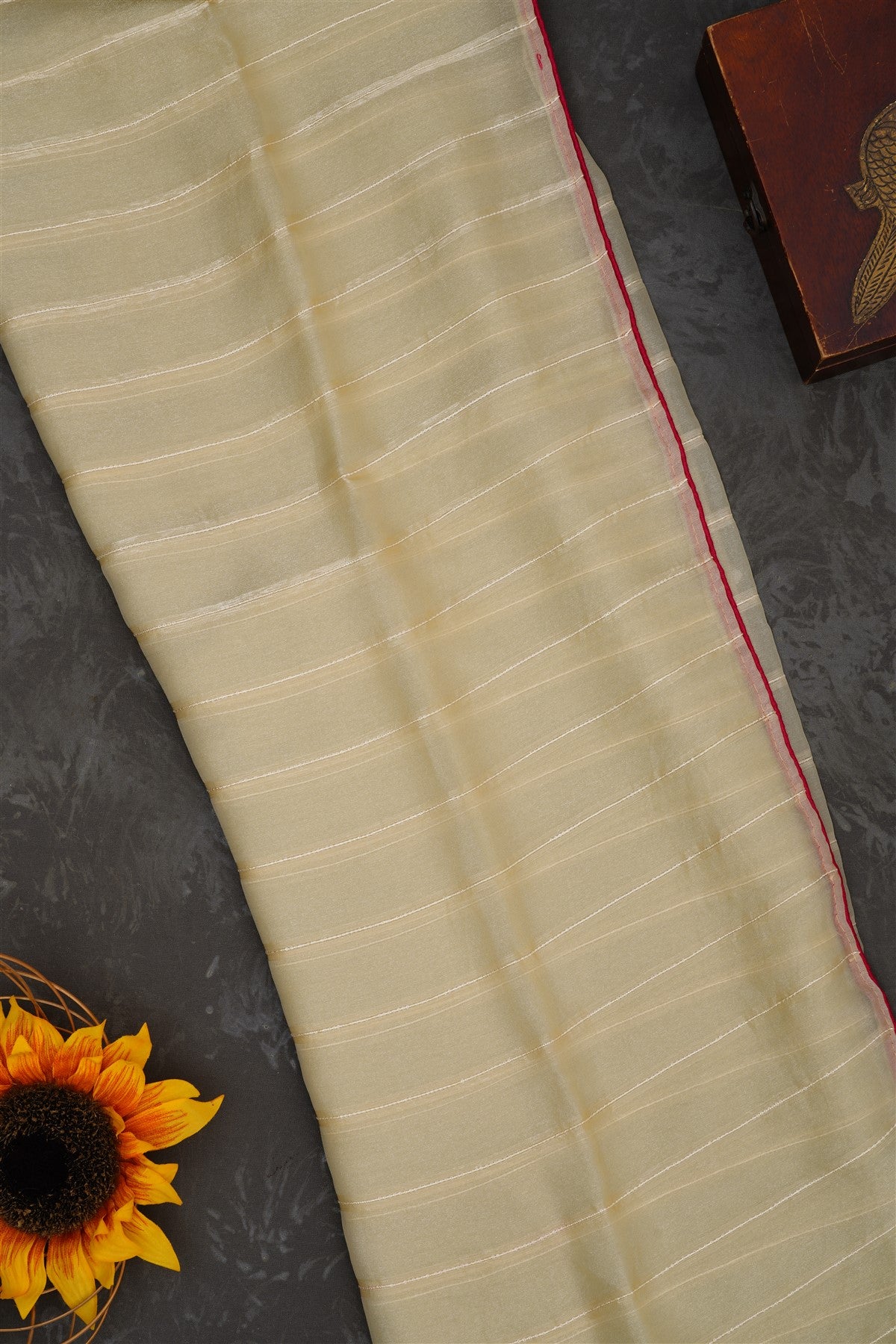 Fancy Georgette Beige Saree