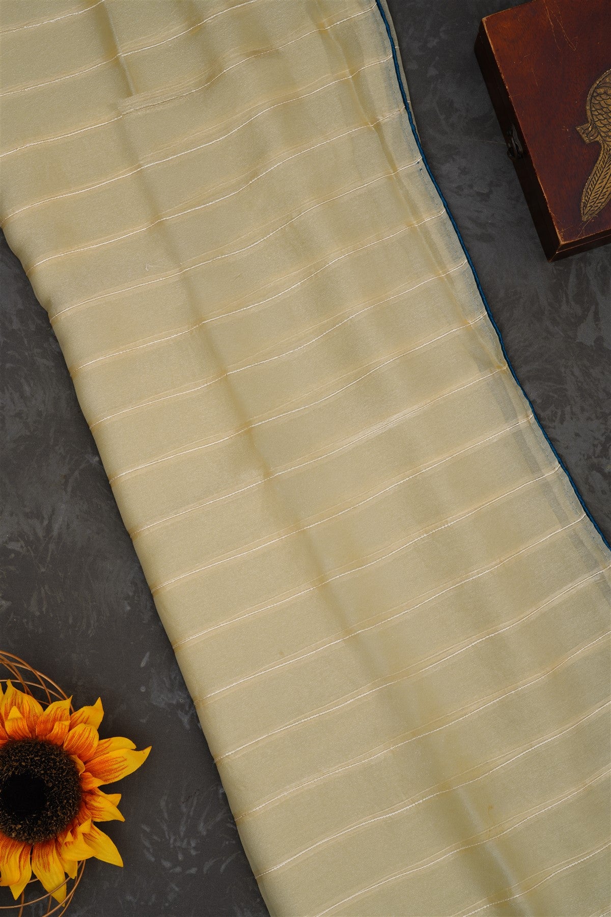 Fancy Georgette Beige Saree