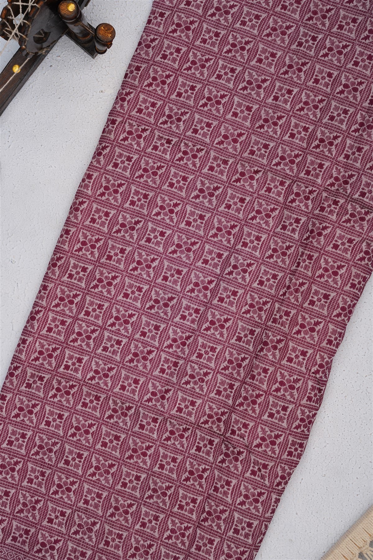 Bhagalpur Puliya Cotton Light Lavender Saree