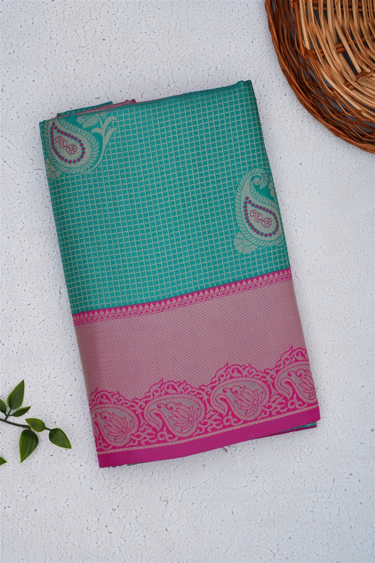 Banarasi Soft Silk Teal Saree