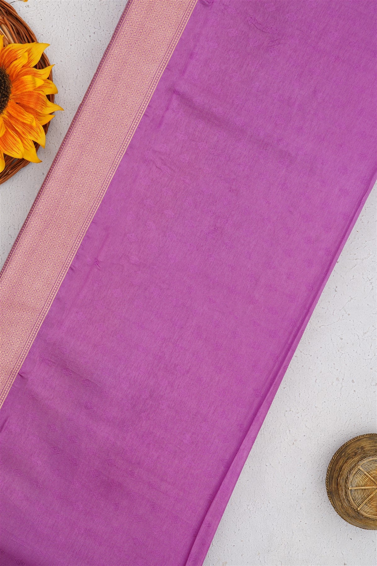 Banarasi Russian Silk Dark Mustard Saree