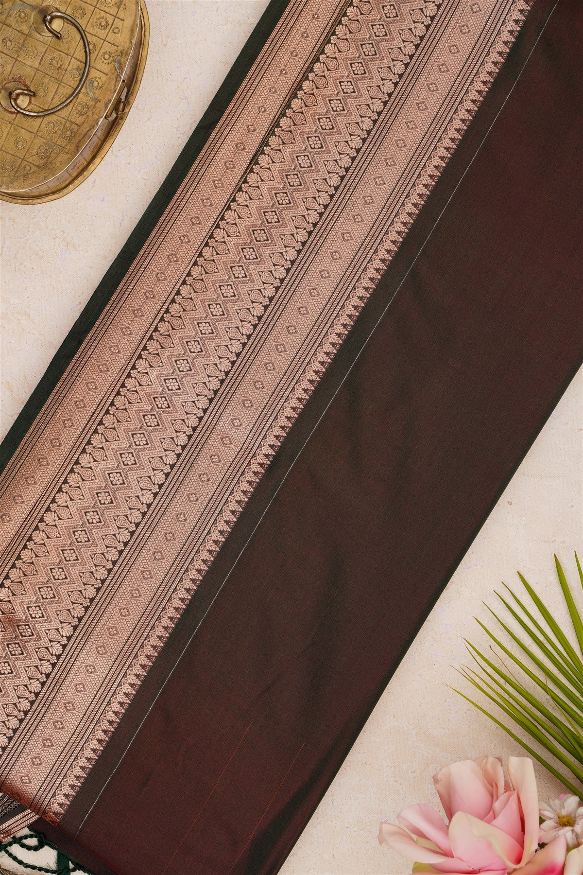 Semi Pattu Silk Blend Mustard Saree