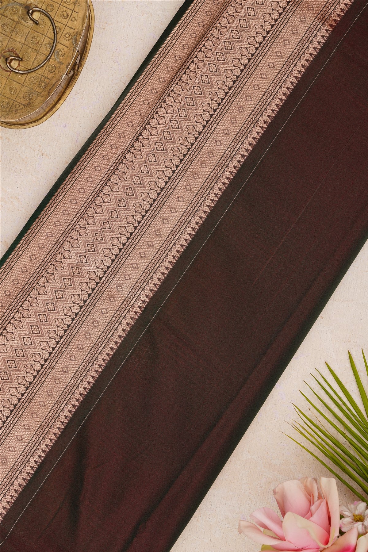 Semi Pattu Silk Blend Pink Saree