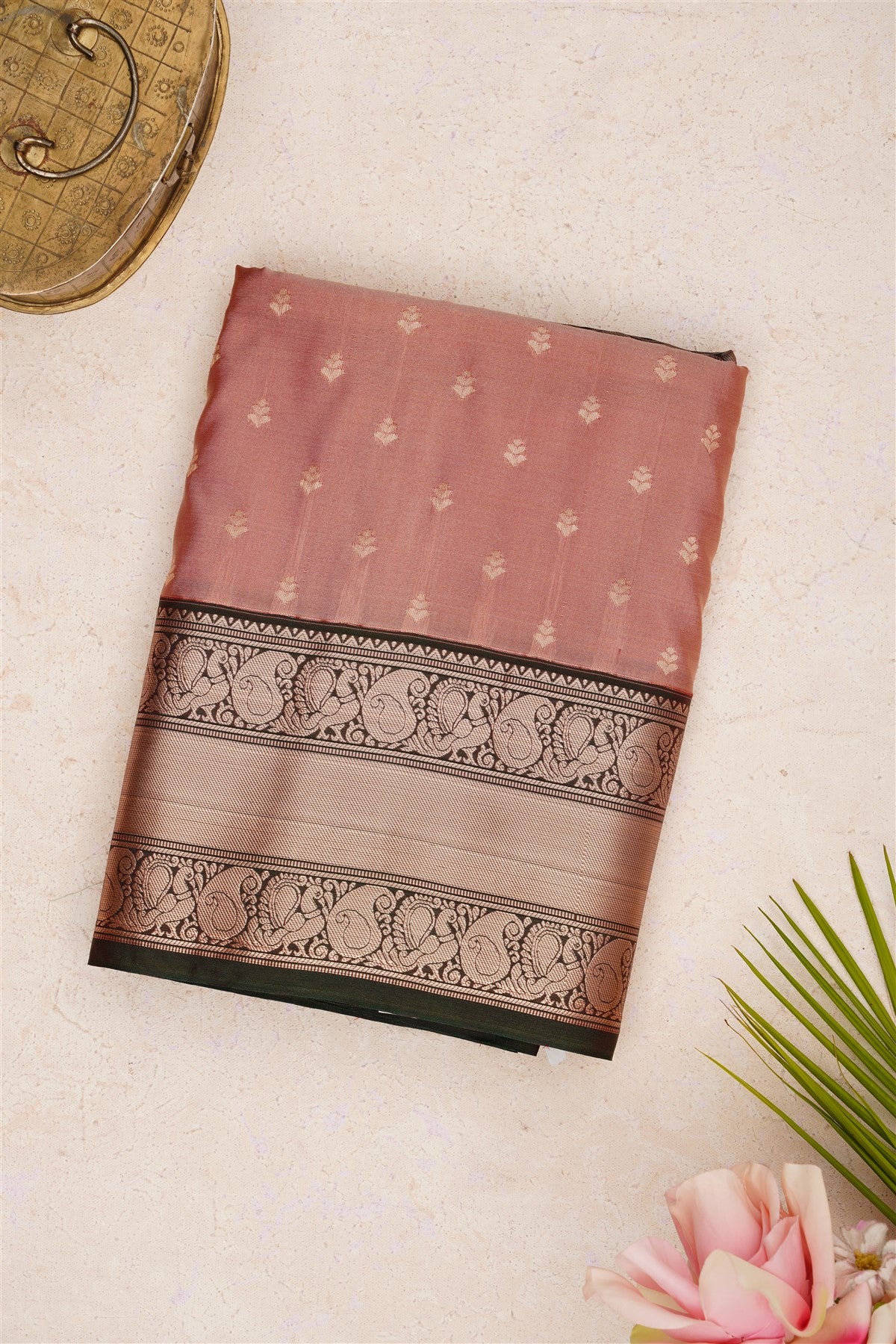 Semi Pattu Silk Blend Light Grey Saree