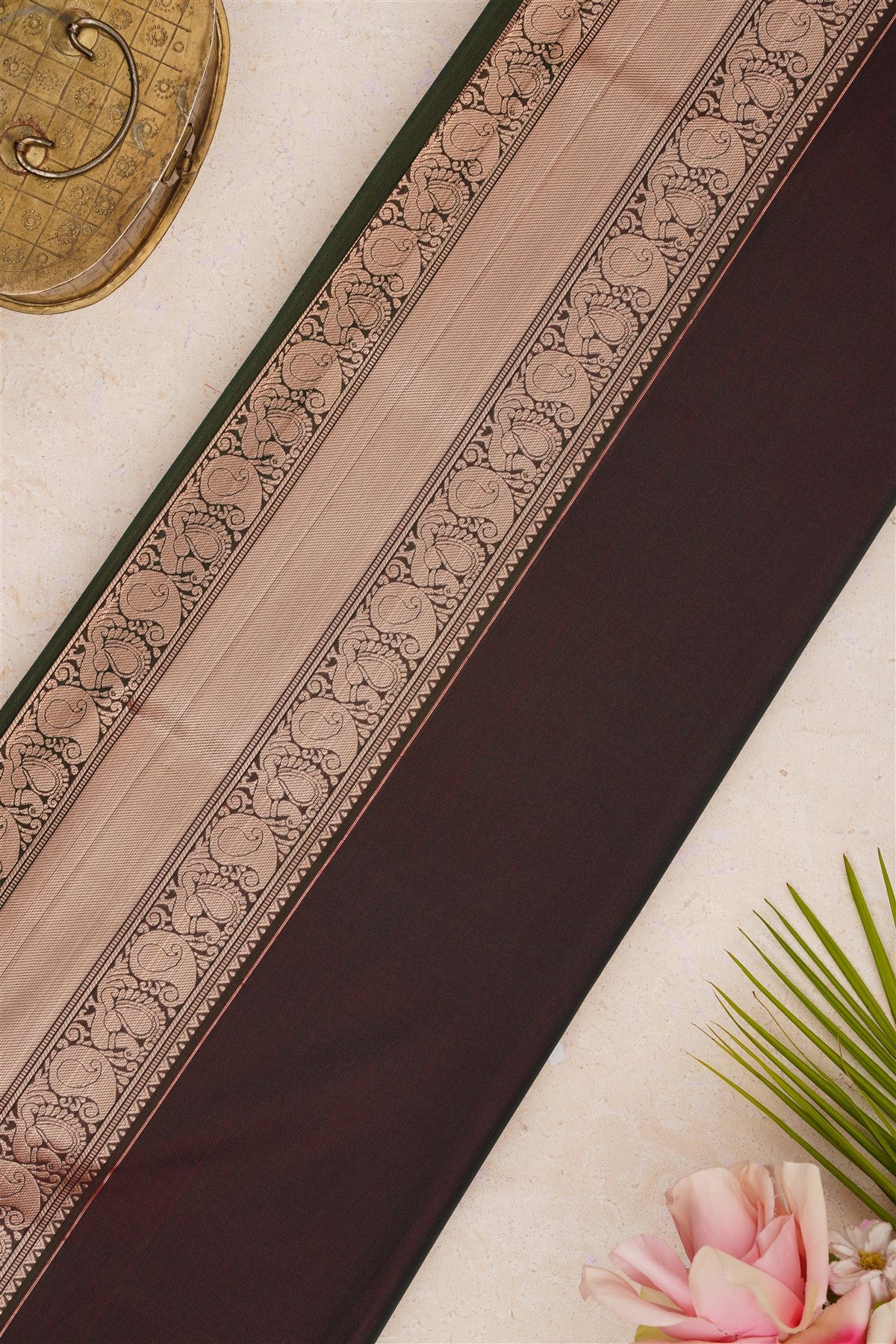 Semi Pattu Silk Blend Purple Saree