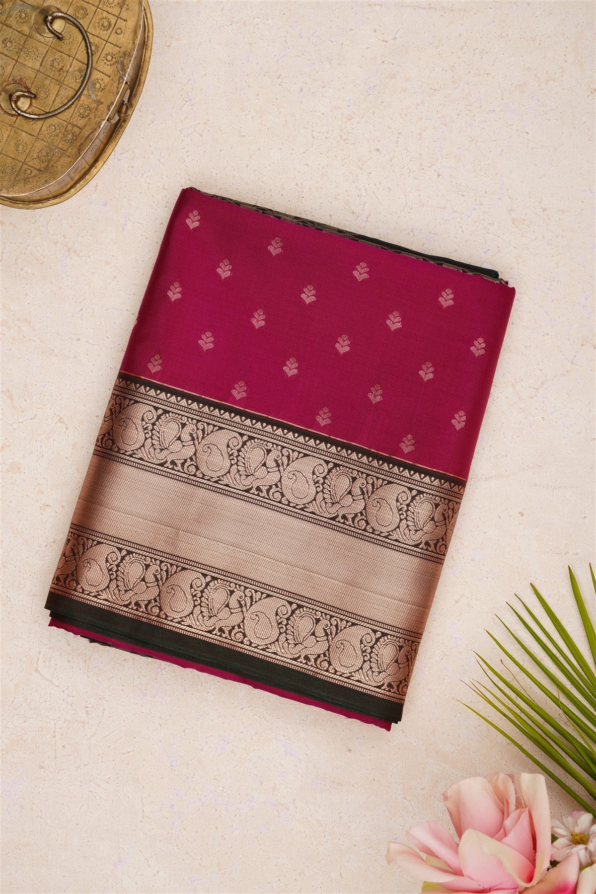 Semi Pattu Silk Blend Purple Saree