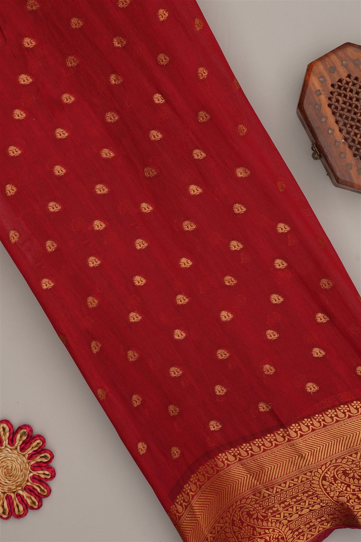 Fancy Modal Silk Kalamkari Print Maroon Saree