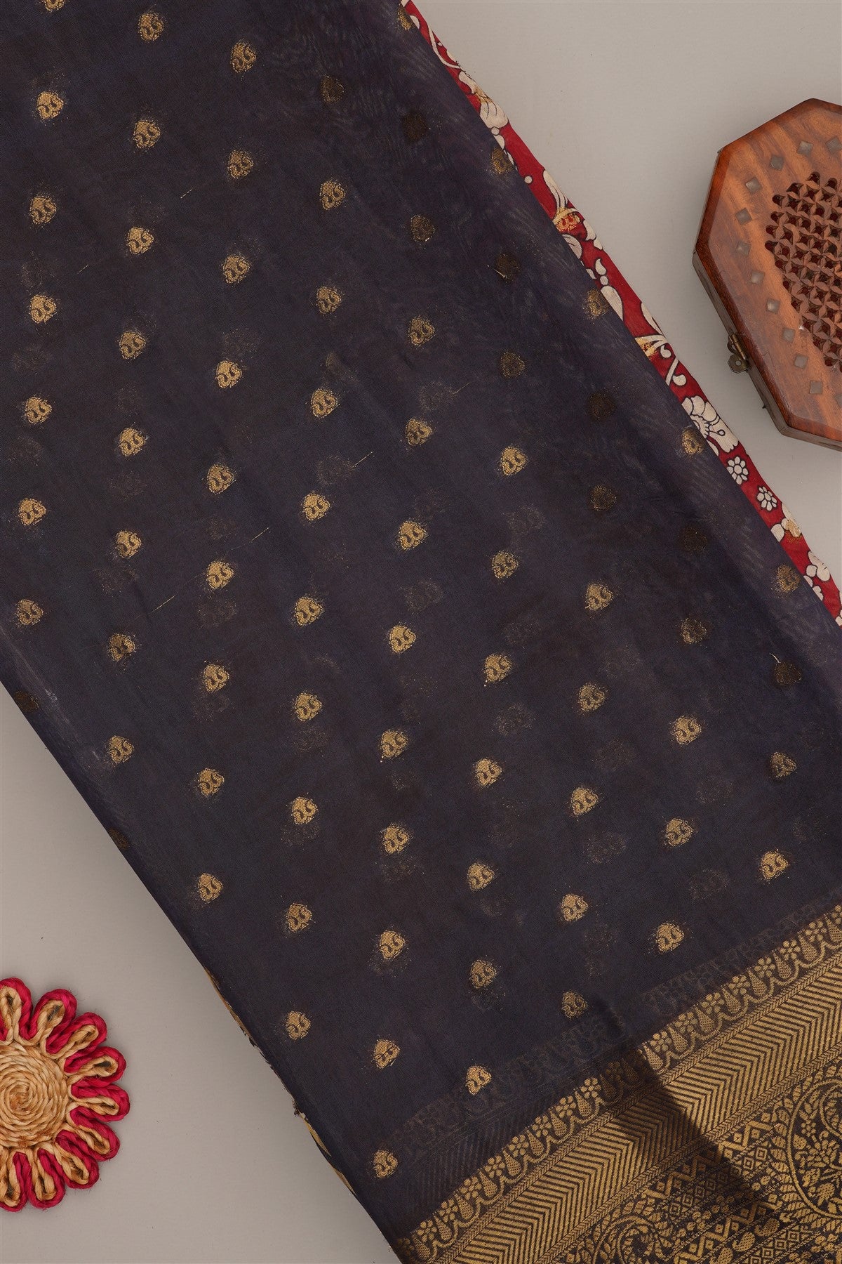 Fancy Modal Silk Kalamkari Print Maroon Saree