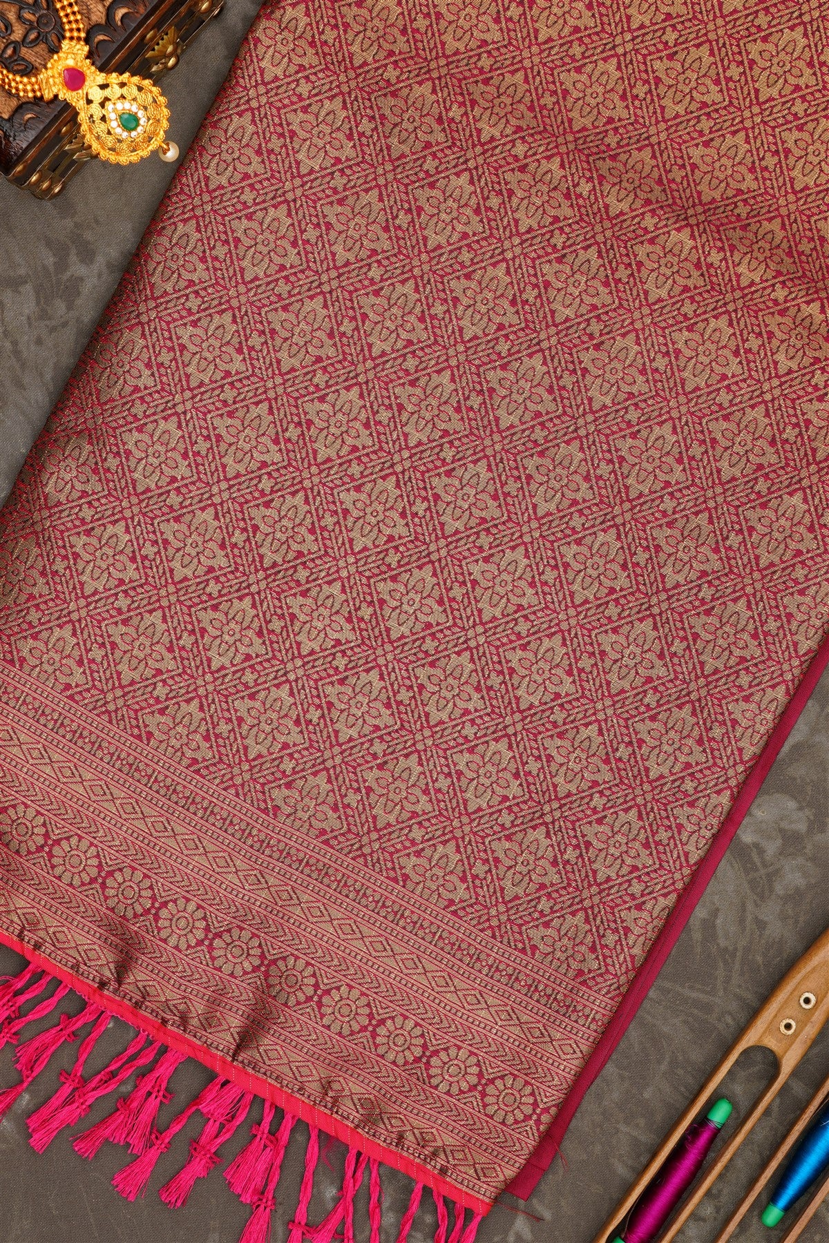 Banarasi Soft Silk Pink Saree