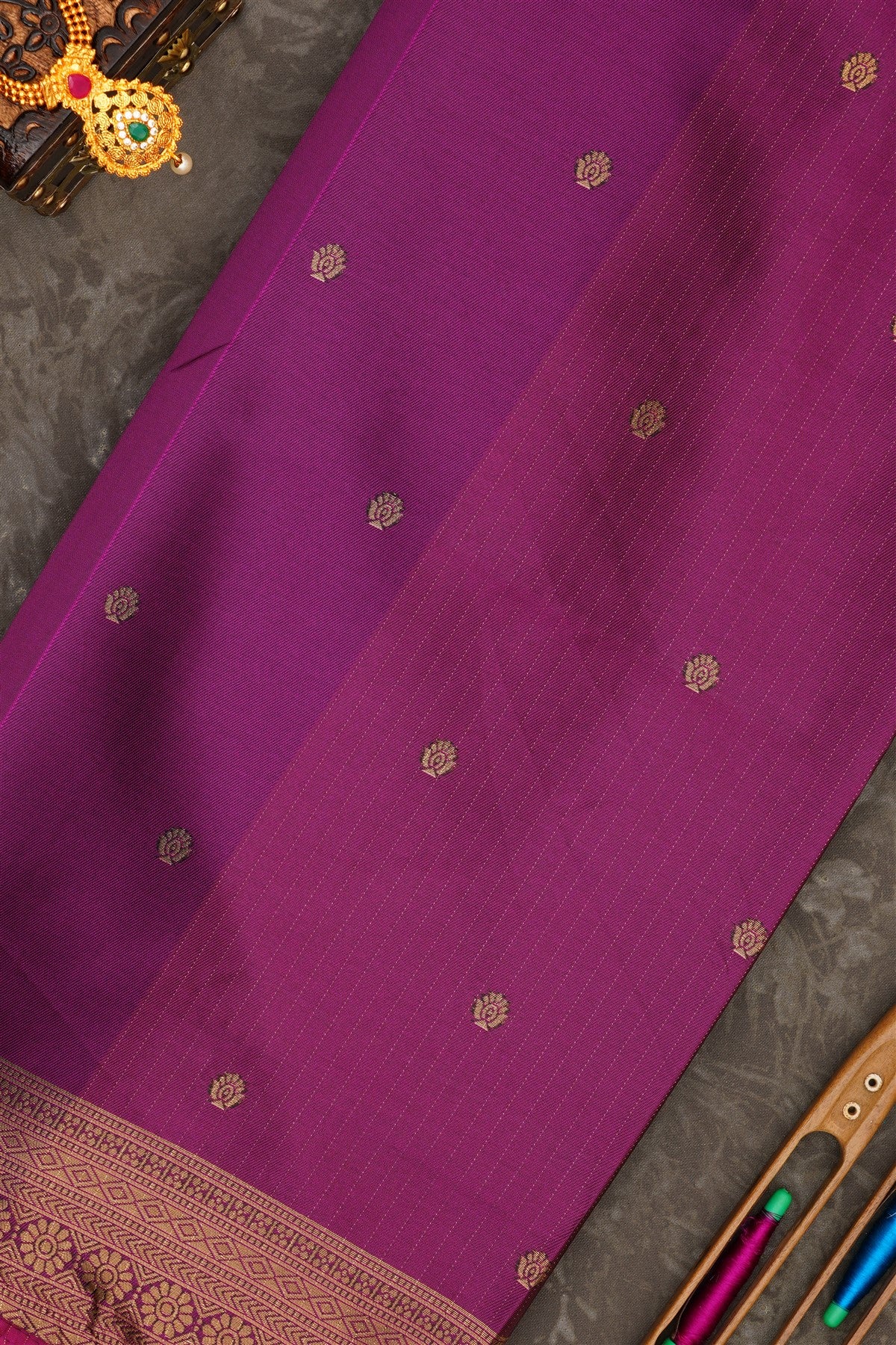 Banarasi Soft Silk Purple Saree