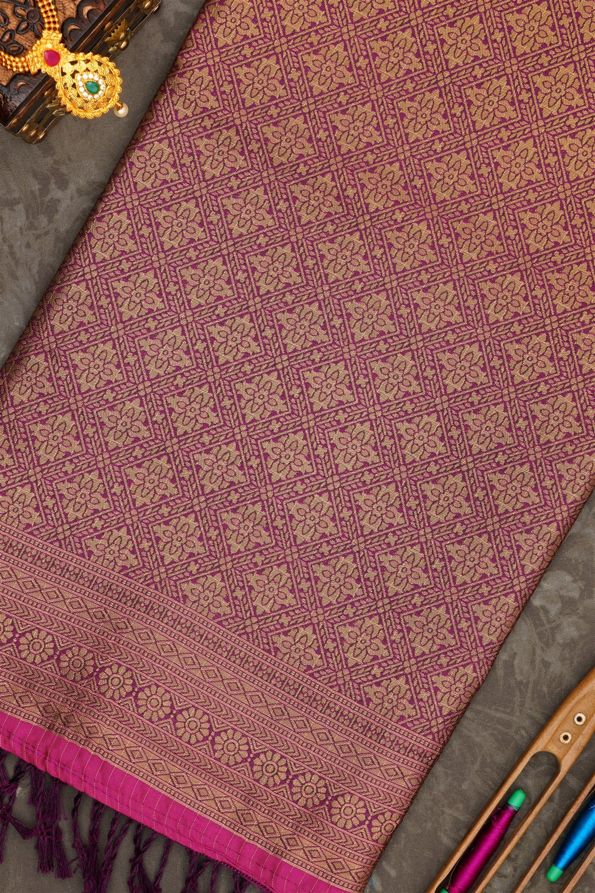 Banarasi Soft Silk Purple Saree