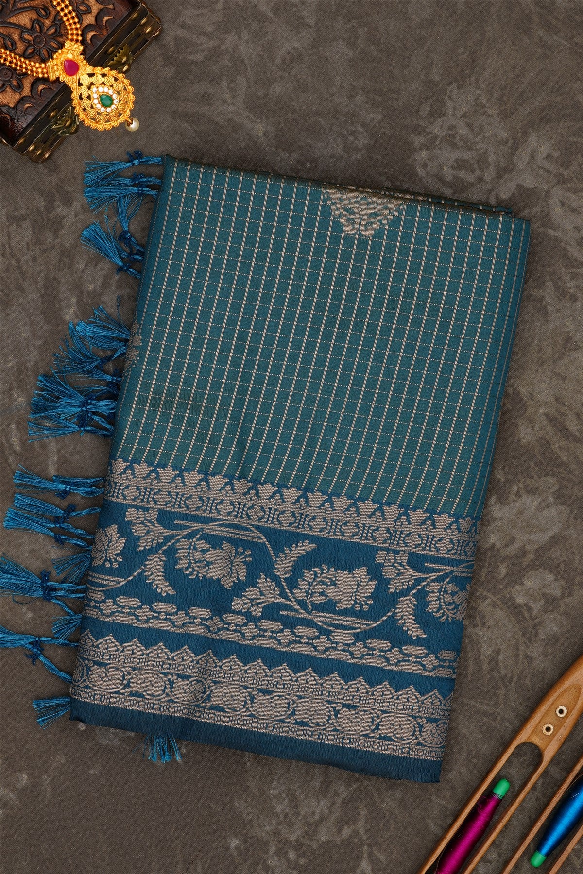 Banarasi Soft Silk Blue Saree