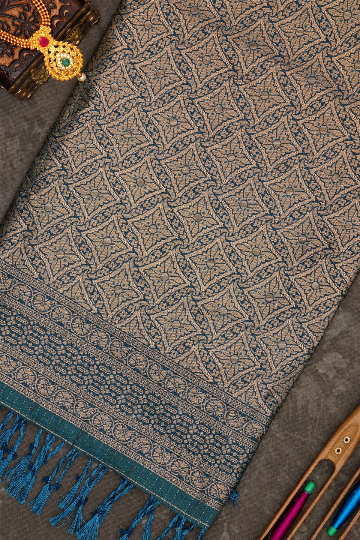 Banarasi Soft Silk Blue Saree