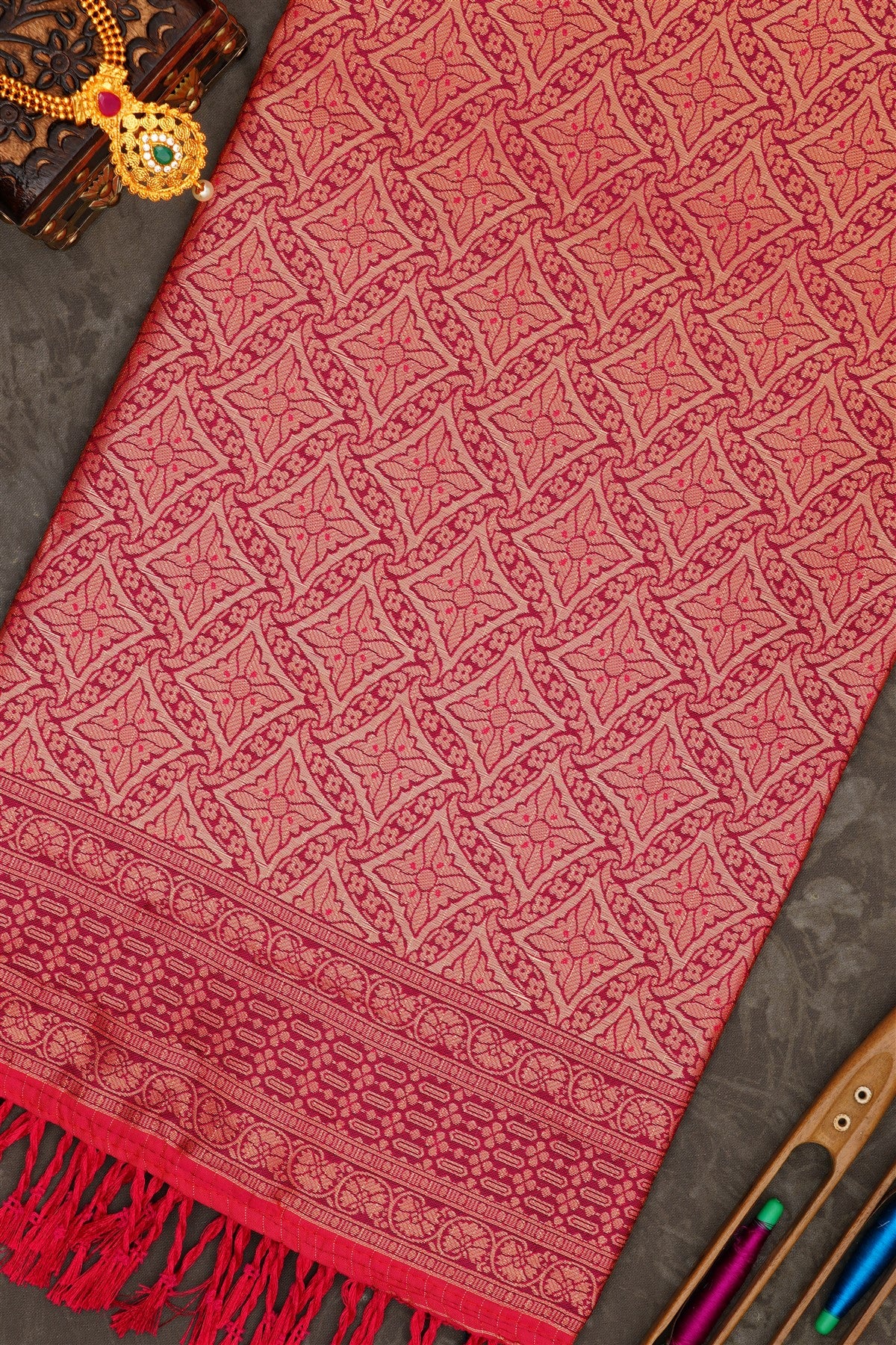 Banarasi Soft Silk Pink Saree