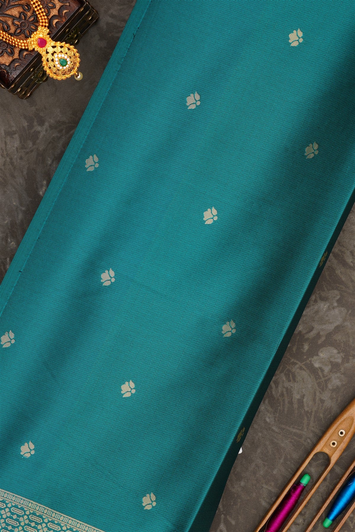 Banarasi Soft Silk Sea Green Saree