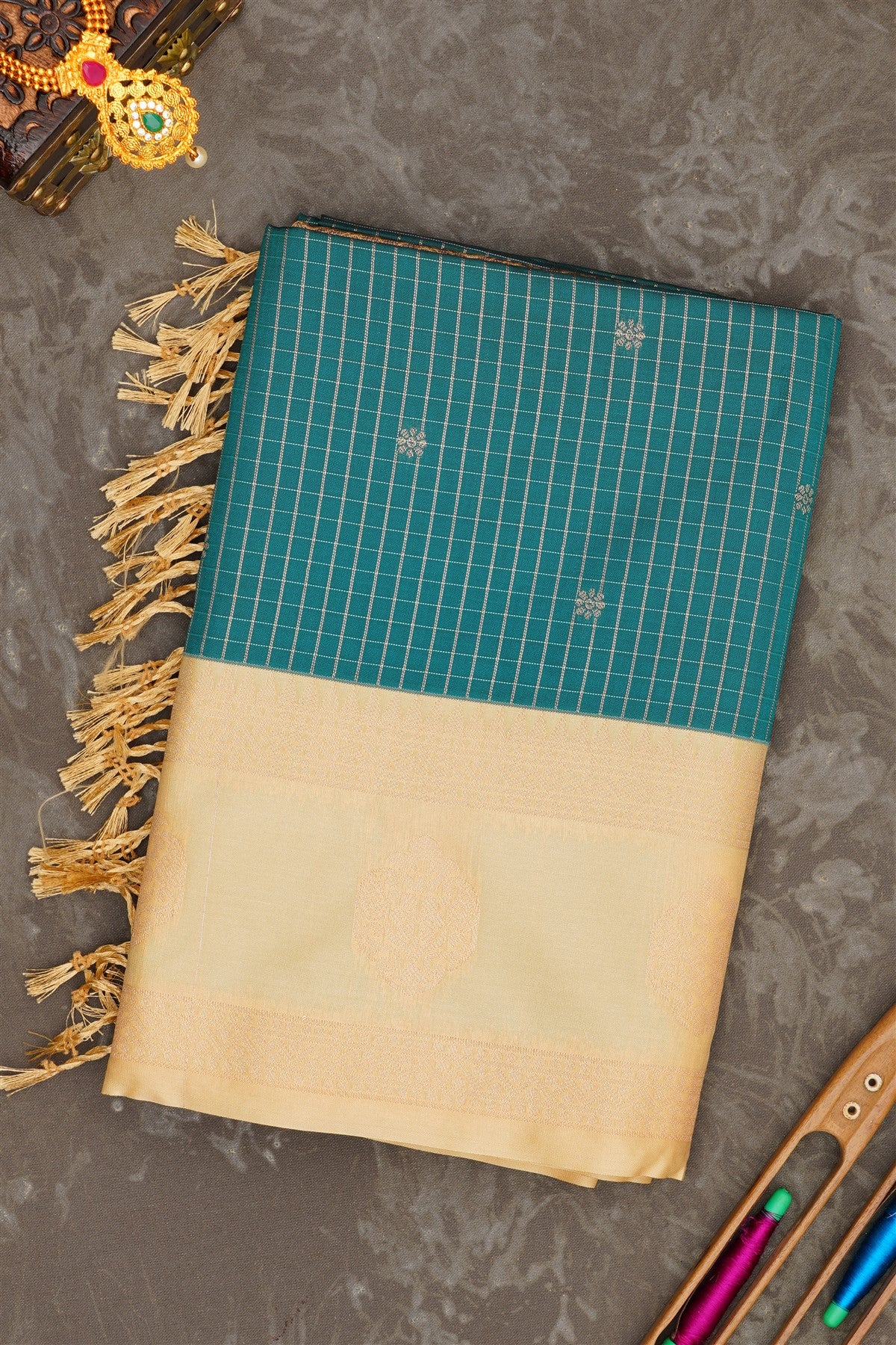 Banarasi Soft Silk Dark Blue Saree