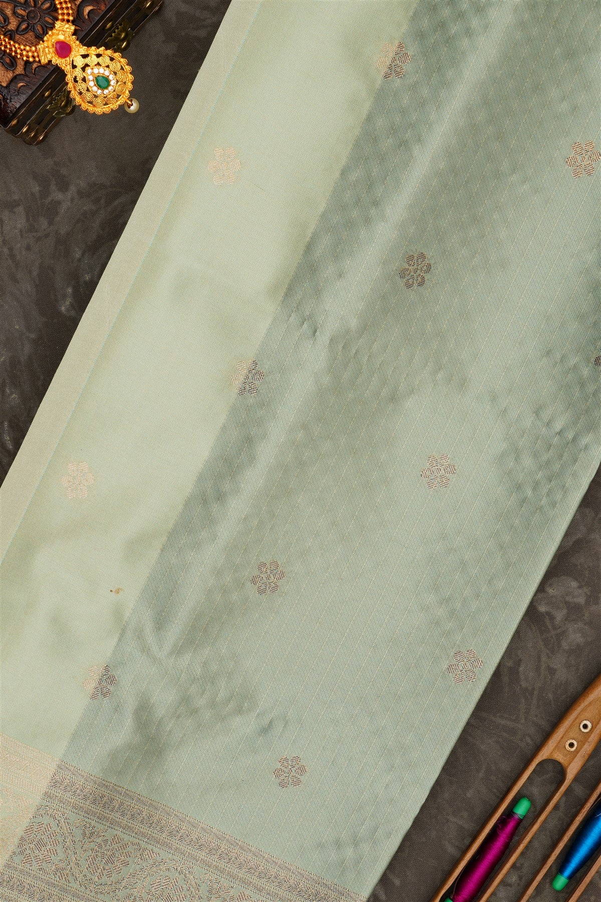 Banarasi Soft Silk Navy Blue Saree