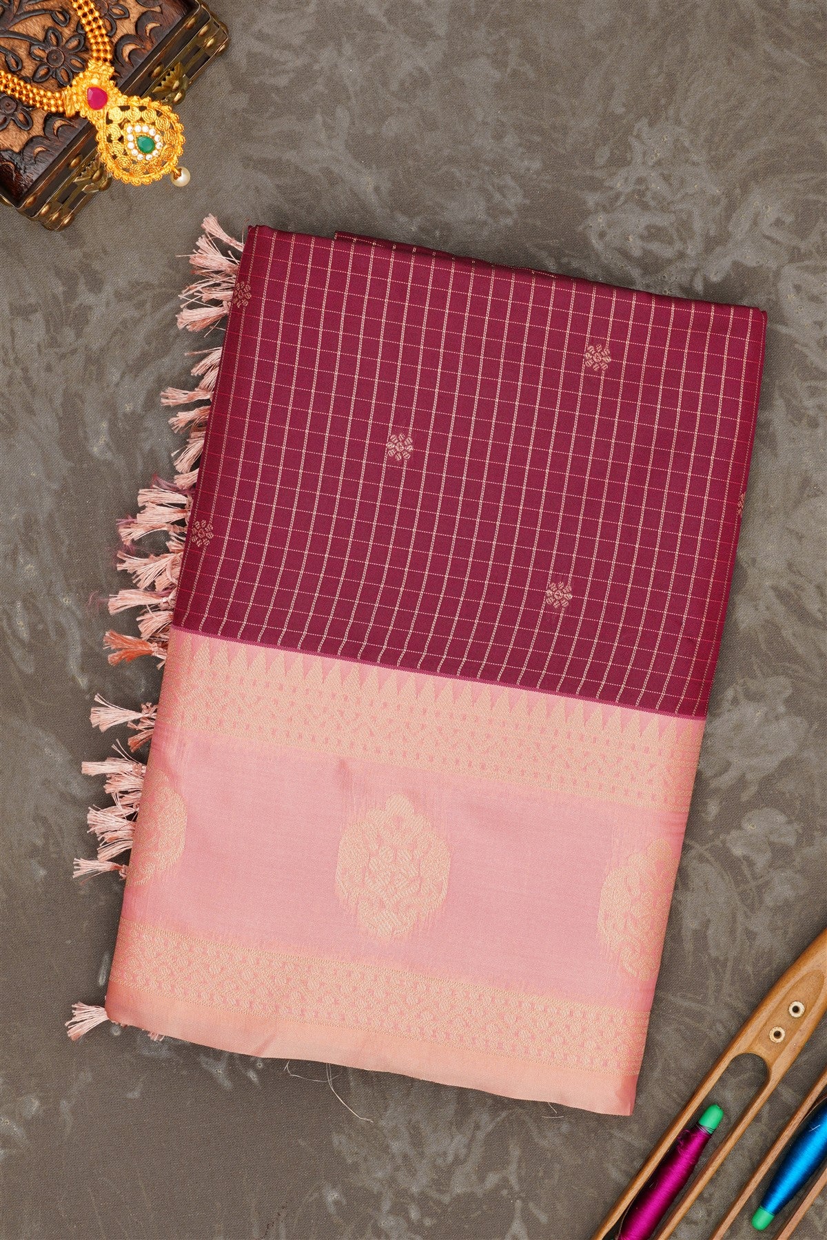Banarasi Soft Silk Purple Saree