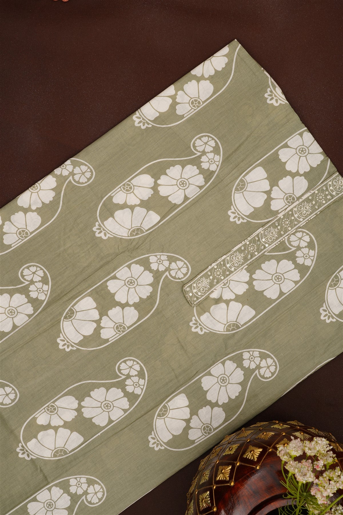Printed Cotton Light Pistha DressMaterial