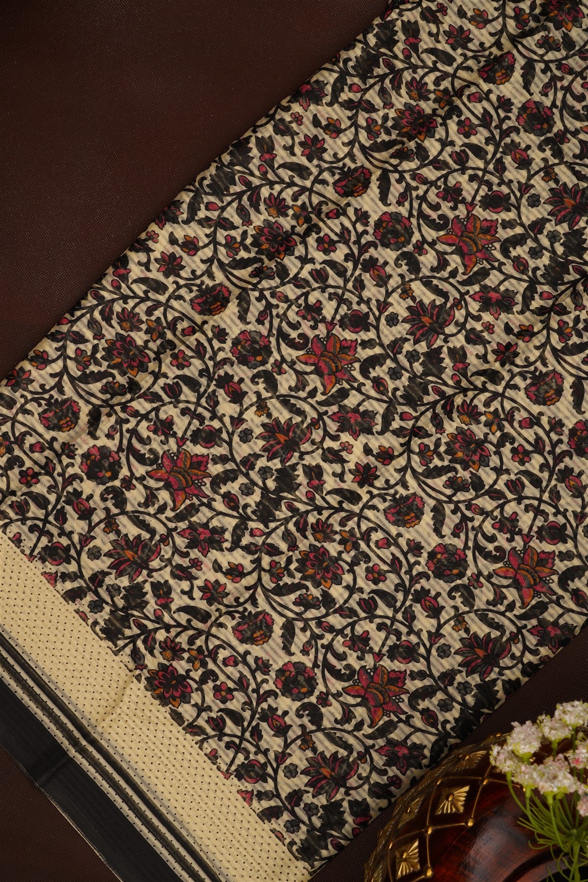Printed Cotton Black DressMaterial