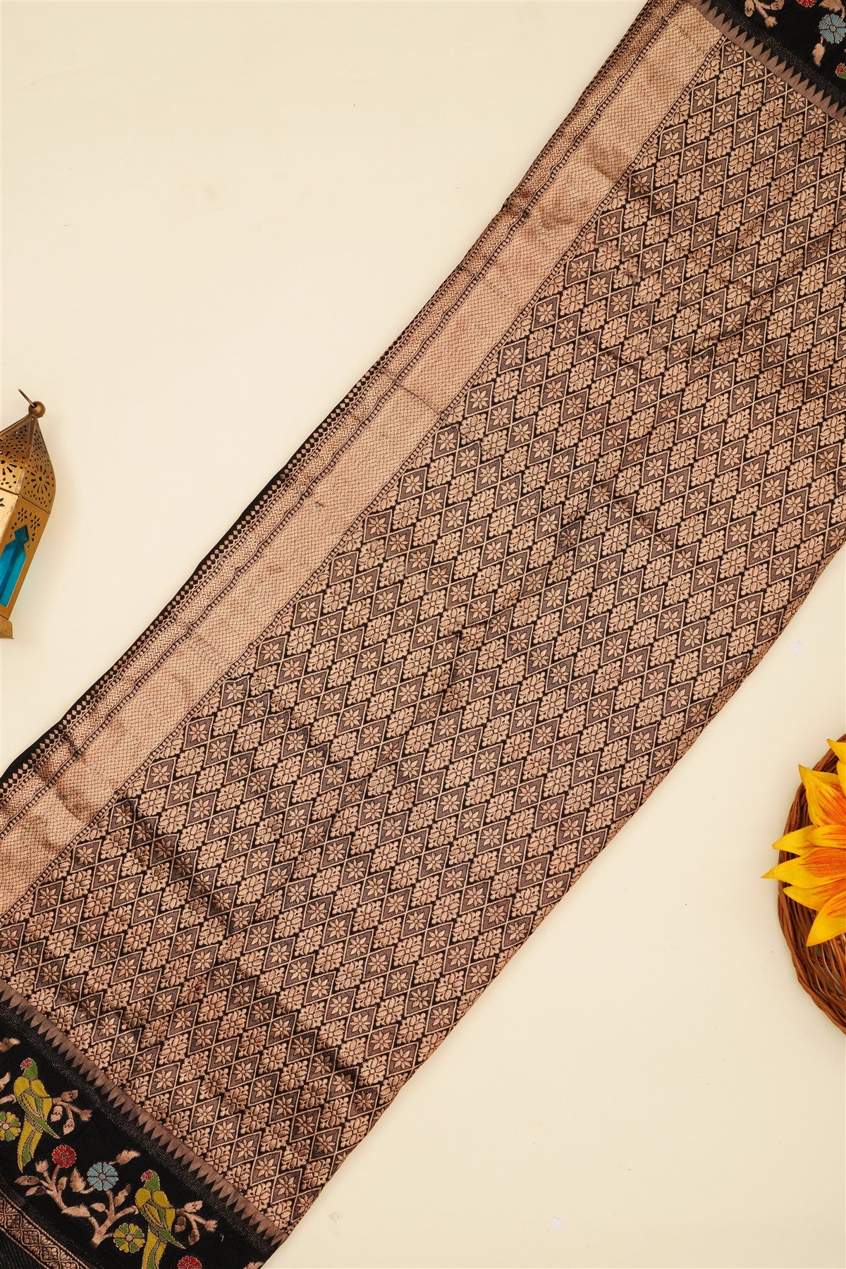 Banarasi Silk Blend Black Saree