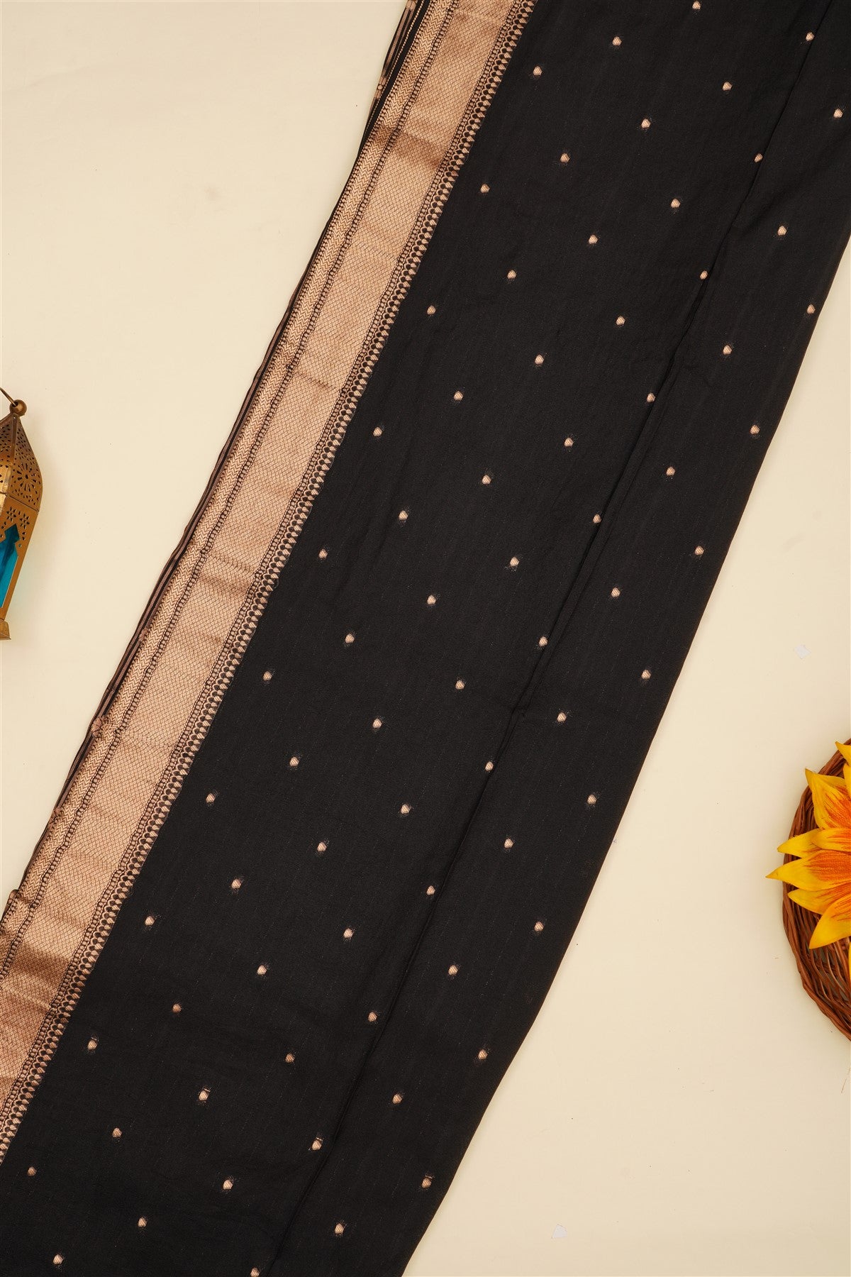 Banarasi Silk Blend Black Saree