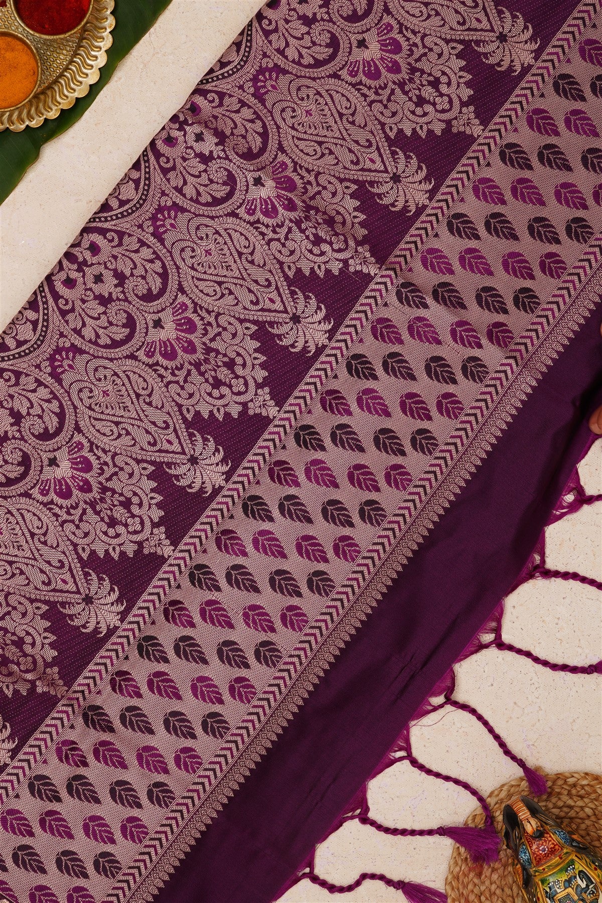 Fancy Vintage Soft Silk Grey Saree